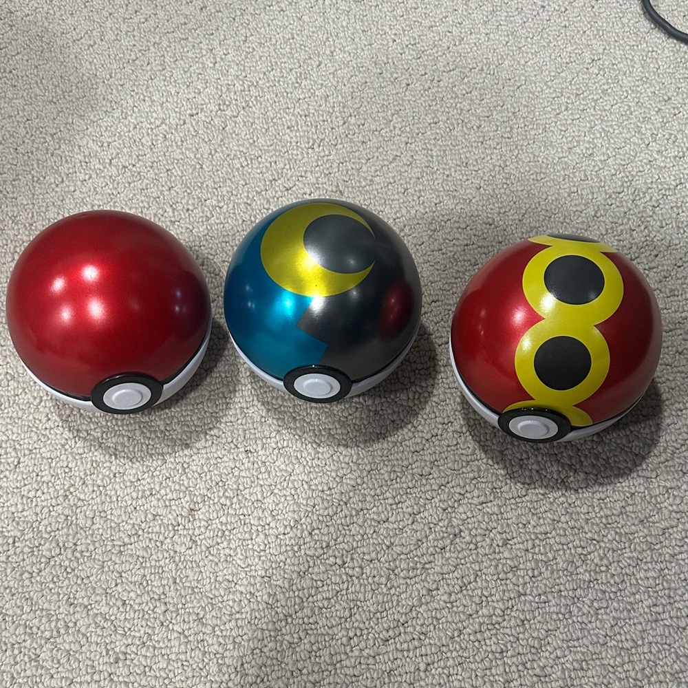 Set of Three Poké Balls